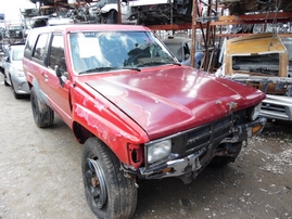 1986 TOYOTA 4RUNNER SR5 RED 2.4L MT 4WD Z17695